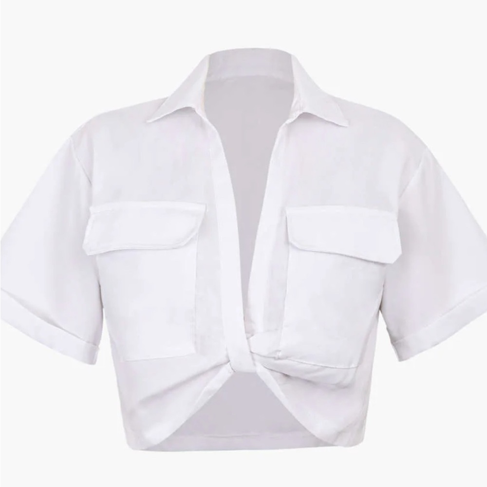 Micas twist hem shirt